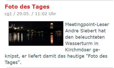 Foto des Tages in "Meetingpoint Brandenburg"