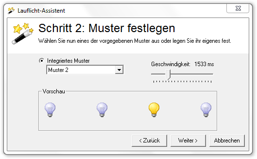 Abbildung 7:Lauflichtgenerator Schritt 2