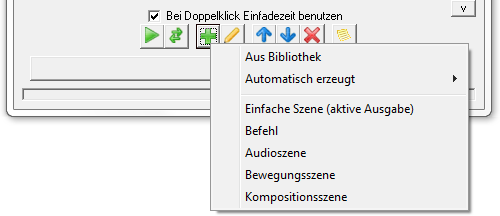 Abbildung 10.1:Erstellung einer neuen Szene