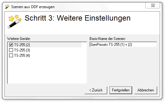 Abbildung 4:Szenengenerator Schritt 3