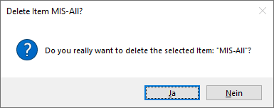 Abbildung 4:Sicherheitsabfrage beim Löschen einer Gerätegruppe