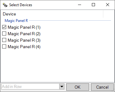 Abbildung 5:Auswahldialog zum Patchen von Geräten.