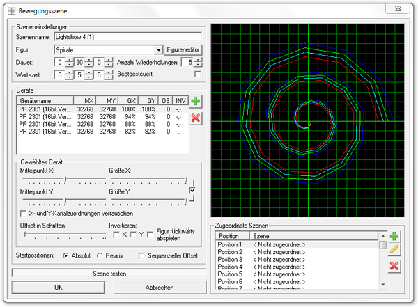 Abbildung 9.7:Dialog zur Erstellung einer Bewegungsszene
