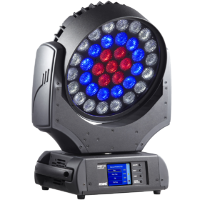 LED-Wash-Moving Head mit kreisförmig angeordneten LEDs (Robe Robin 600E LED Wash)